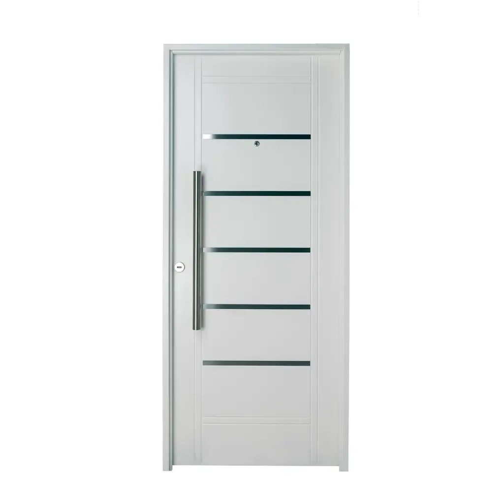 PUERTA DE CHAPA INYECTADA CON BARRAL REDONDO 75 CM